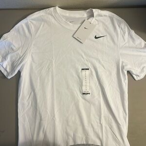 The Nike Tee Dri-Fit White Mens Small T-Shirt